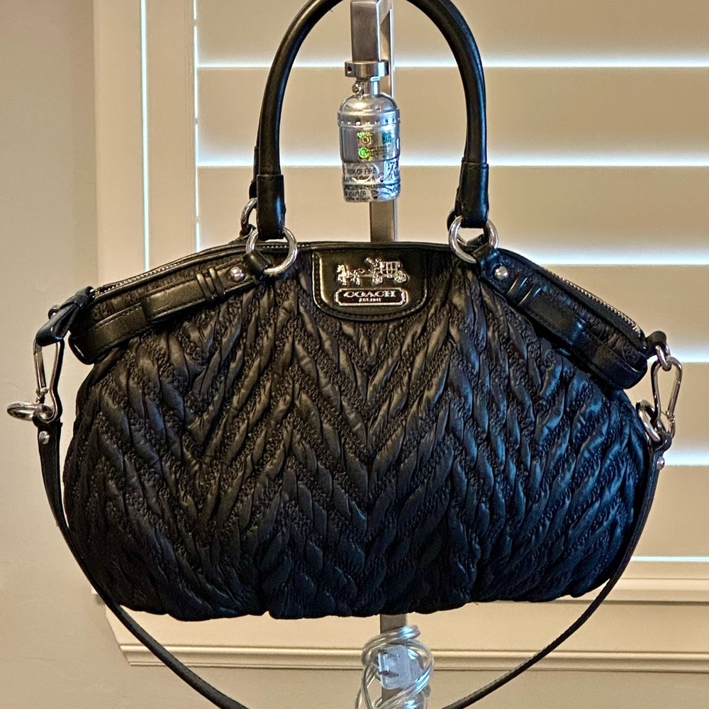 EUC Coach Madison 70th Anniversary bag, black